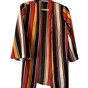 Size Small Striped Kimono Style Open Cardigan